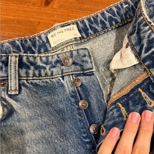 We The Free High Rise Blue Jeans